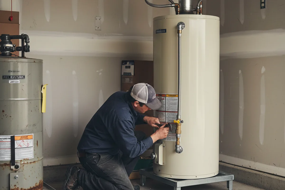 Water heater and shutoff valve replacement in Ahwahnee